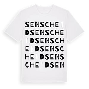 Senscheid ordlek t-shirt – ekologisk bomull t-shirt från Pinshirt