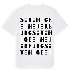 Sevenig bei Neuerburg ordlek t-shirt – ekologisk bomull t-shirt från Pinshirt