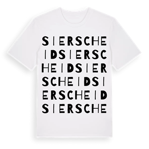 Sierscheid ordlek t-shirt – ekologisk bomull t-shirt från Pinshirt