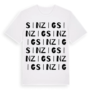 Sinzig ordlek t-shirt – ekologisk bomull t-shirt från Pinshirt
