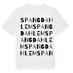 Spangdahlem ordlek t-shirt – ekologisk bomull t-shirt från Pinshirt