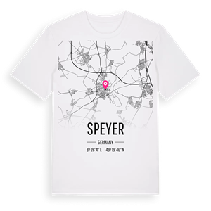Speyer karta t-shirt – ekologisk bomull t-shirt från Pinshirt