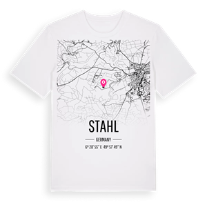 Stahl karta t-shirt – ekologisk bomull t-shirt från Pinshirt