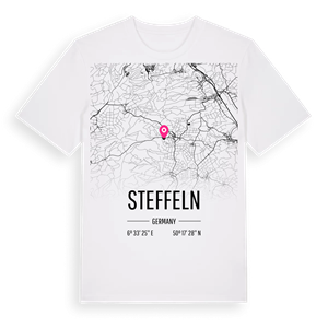 Steffeln karta t-shirt – ekologisk bomull t-shirt från Pinshirt