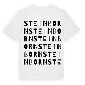 Steinborn ordlek t-shirt – ekologisk bomull t-shirt från Pinshirt