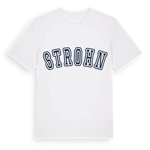 Strohn college t-shirt – ekologisk bomull t-shirt från Pinshirt