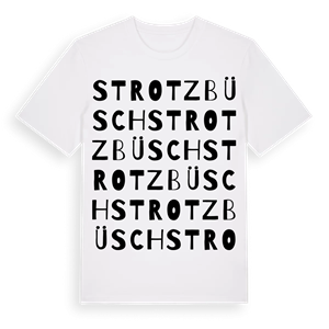 Strotzbüsch ordlek t-shirt – ekologisk bomull t-shirt från Pinshirt