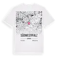 Südwestpfalz karta t-shirt