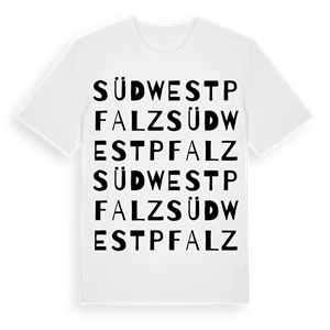 Südwestpfalz ordlek t-shirt – ekologisk bomull t-shirt från Pinshirt