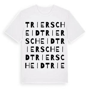 Trierscheid ordlek t-shirt – ekologisk bomull t-shirt från Pinshirt
