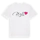 Ueß hjärta t-shirt