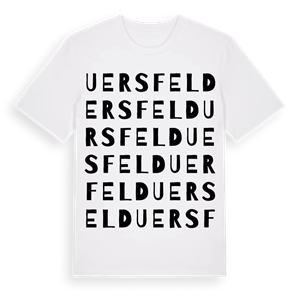 Uersfeld ordlek t-shirt – ekologisk bomull t-shirt från Pinshirt