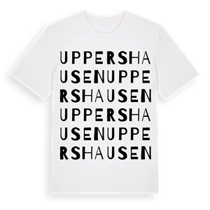 Uppershausen ordlek t-shirt – ekologisk bomull t-shirt från Pinshirt