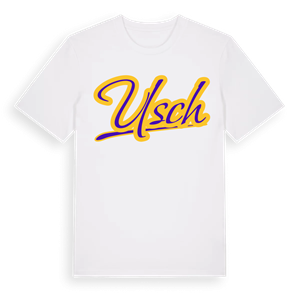 Usch baseball t-shirt – ekologisk bomull t-shirt från Pinshirt