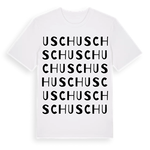 Usch ordlek t-shirt – ekologisk bomull t-shirt från Pinshirt