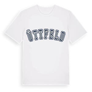 Üttfeld college t-shirt – ekologisk bomull t-shirt från Pinshirt