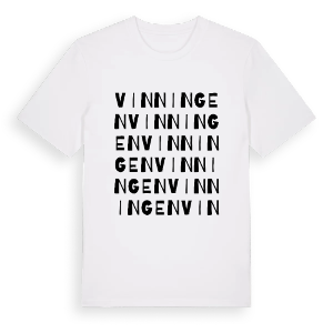 Vinningen ordlek t-shirt – ekologisk bomull t-shirt från Pinshirt