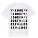 Waldorf ordlek t-shirt
