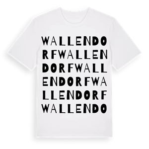 Wallendorf ordlek t-shirt – ekologisk bomull t-shirt från Pinshirt