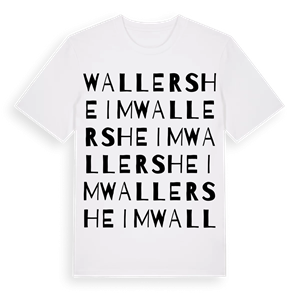 Wallersheim ordlek t-shirt – ekologisk bomull t-shirt från Pinshirt