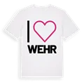 Jag älskar Wehr t-shirt stort tryck