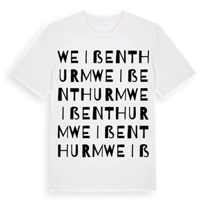 Weißenthurm ordlek t-shirt – ekologisk bomull t-shirt från Pinshirt
