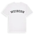 Weibern böjd t-shirt