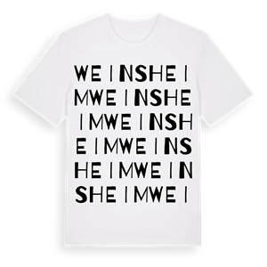 Weinsheim ordlek t-shirt – ekologisk bomull t-shirt från Pinshirt