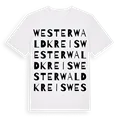 Westerwaldkreis ordlek t-shirt