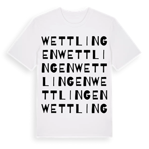 Wettlingen ordlek t-shirt – ekologisk bomull t-shirt från Pinshirt
