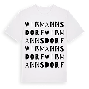 Wißmannsdorf ordlek t-shirt – ekologisk bomull t-shirt från Pinshirt