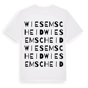 Wiesemscheid ordlek t-shirt – ekologisk bomull t-shirt från Pinshirt