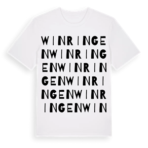 Winringen ordlek t-shirt – ekologisk bomull t-shirt från Pinshirt