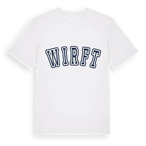 Wirft college t-shirt – ekologisk bomull t-shirt från Pinshirt