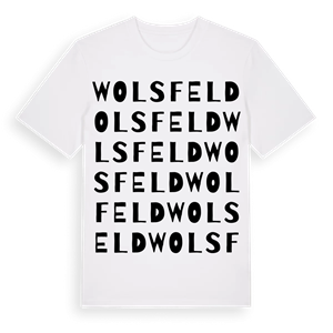 Wolsfeld ordlek t-shirt – ekologisk bomull t-shirt från Pinshirt