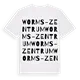 Worms-Zentrum ordlek t-shirt