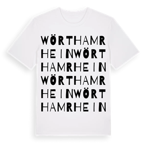 Wörth am Rhein ordlek t-shirt – ekologisk bomull t-shirt från Pinshirt