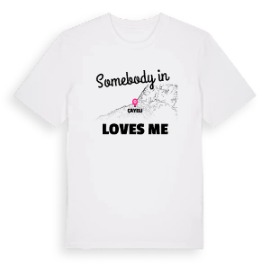 Någon i Çayeli älskar mig t-shirt – ekologisk bomull t-shirt från Pinshirt