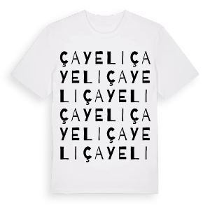 Çayeli ordlek t-shirt – ekologisk bomull t-shirt från Pinshirt