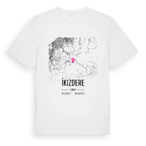 İkizdere karta t-shirt – ekologisk bomull t-shirt från Pinshirt
