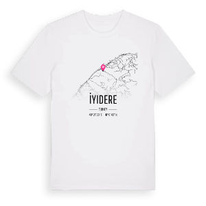 İyidere karta t-shirt – ekologisk bomull t-shirt från Pinshirt