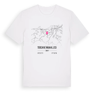 Tersane Mahallesi karta t-shirt – ekologisk bomull t-shirt från Pinshirt