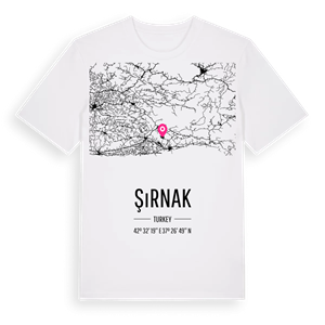 Şırnak karta t-shirt – ekologisk bomull t-shirt från Pinshirt