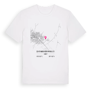 Şehit Harun Boy Mahallesi karta t-shirt – ekologisk bomull t-shirt från Pinshirt