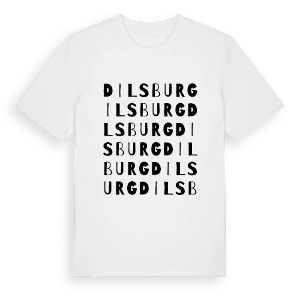 Dilsburg ordlek t-shirt – ekologisk bomull t-shirt från Pinshirt