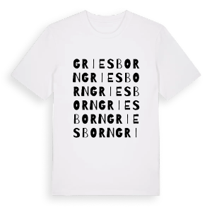 Griesborn ordlek t-shirt – ekologisk bomull t-shirt från Pinshirt