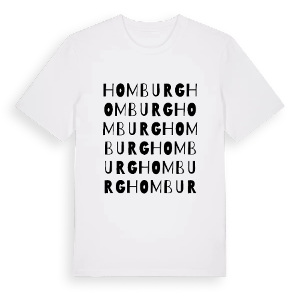 Homburg ordlek t-shirt – ekologisk bomull t-shirt från Pinshirt