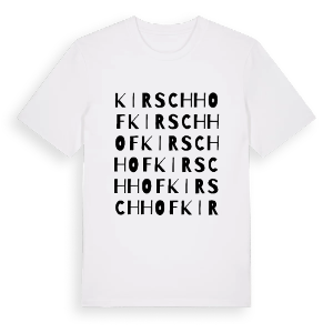 Kirschhof ordlek t-shirt – ekologisk bomull t-shirt från Pinshirt