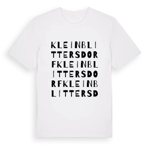 Kleinblittersdorf ordlek t-shirt – ekologisk bomull t-shirt från Pinshirt