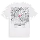 Landkreis Merzig-Wadern karta t-shirt